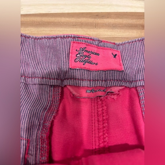 American Eagle Outfitters High Waist Pink Shorts-stretch-Large - Picture 4 of 5